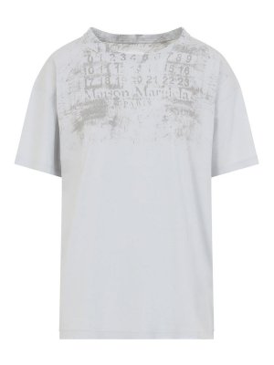 Maison Margiela: t-shirts - Number Regular T-Shirt