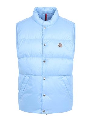 MONCLER: Kurze Daunenjacken - Daunenjacke - Hellblau
