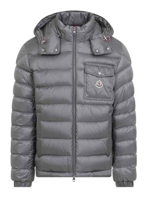MONCLER: ダウン・ハイテクジャケット - ダウンジャケット - グレー