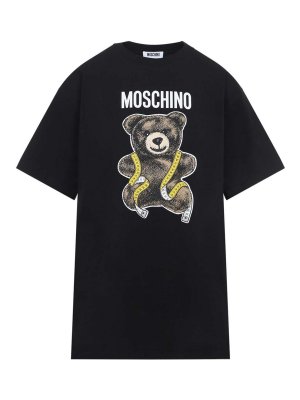 MOSCHINO: t-shirt - T-shirt oversize con orsacchiotto