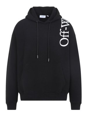 OFF-WHITE: Sweatshirts & Sweaters - Off-White Vertical Bookish Skate Hoodie