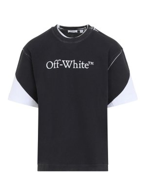 OFF-WHITE: t-shirts - Off-White Negative Big Bookish Skate T-Shirt