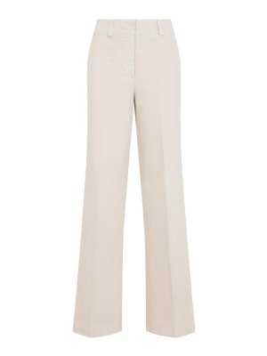 PESERICO: pantaloni casual - Pantaloni in cotone a gamba larga
