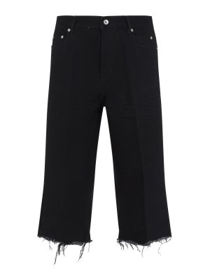 RICK OWENS: straight leg jeans - Cutoffs Jeans