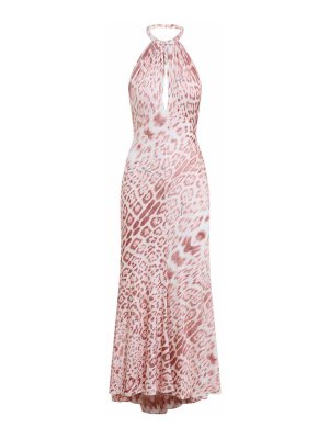 ROBERTO CAVALLI: ニーレングスドレス - 膝丈ドレス - ピンク