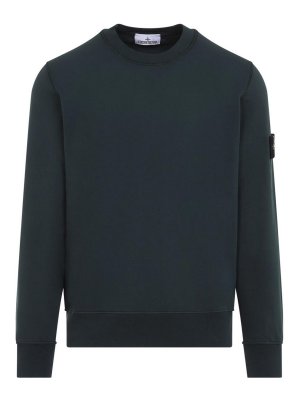 STONE ISLAND: スウェット＆セーター - スウェットシャツ/セーター - ダークグリーン