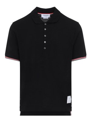 THOM BROWNE: Poloshirts - Poloshirt - Schwarz