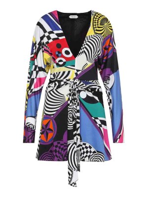 VERSACE: knee length dresses - All Over Teatro Dress