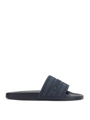 CASABLANCA: sandals - Logo Pool Slides