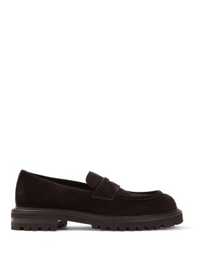 GIORGIO ARMANI: Mokassins und Slippers - Mokassins - Dunkelbraun