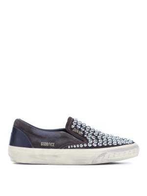 GOLDEN GOOSE: trainers - Slip-On With Studs