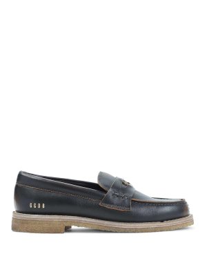 GOLDEN GOOSE: Mocassins & Chaussures bateau - Mocassins - Noir