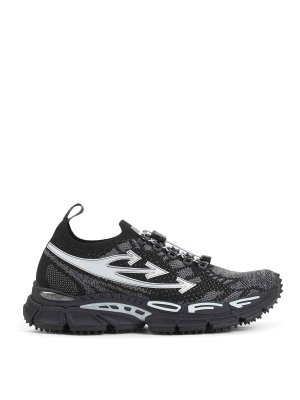 OFF-WHITE: trainers - Off-White M-Be Right Back Knit Sneakers