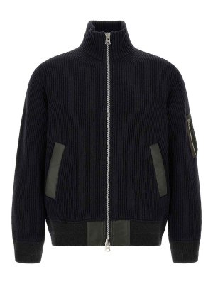 Sacai: Bomberjacken - Bomberjacke - Blau