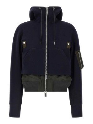 Sacai: Bomberjacken - Bomberjacke - Blau