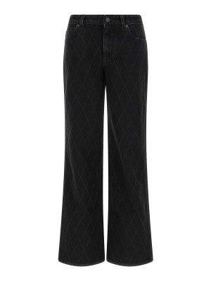 Balmain: straight leg jeans - Diamond-Shaped Jeans