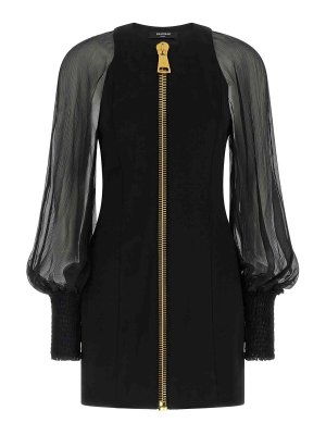 Balmain: Abendkleider - Abendkleid - Schwarz