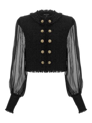 Balmain: Blazer - Blazer - Negro