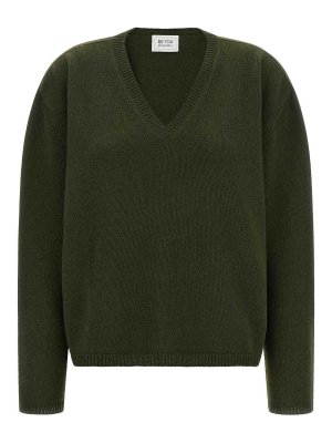 BE YOU: Strickpullover mit Rundhalsausschnitt - Rundhalspullover - Grün