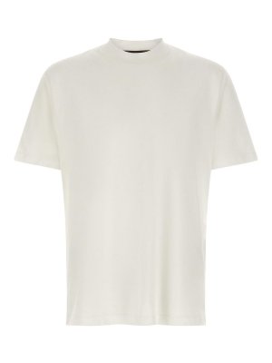 BRIONI: t-shirts - Logo Embroidery T-Shirt
