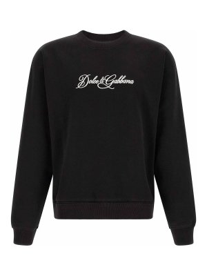 DOLCE & GABBANA: Sweatshirts und Pullover - Sweatshirt - Schwarz