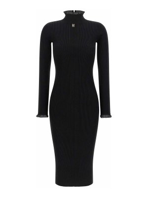 ELISABETTA FRANCHI: ニーレングスドレス - 膝丈ドレス - 黒