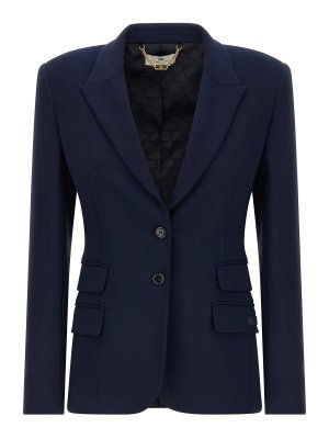 ELISABETTA FRANCHI: Blazer - Blazer - Azul
