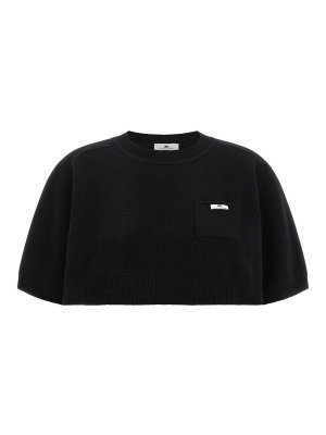 ELISABETTA FRANCHI: Tops & Tank tops - Wool And Cashmere Top
