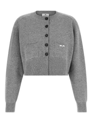 ELISABETTA FRANCHI: Cardigans - Cardigan - Gris