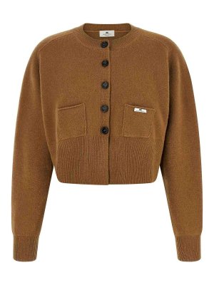 ELISABETTA FRANCHI: Cardigans - Cardigan - Marron
