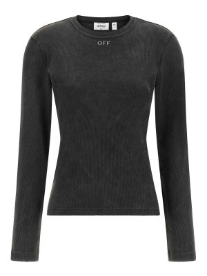 OFF-WHITE: t-shirt - T-shirt  con francobollo