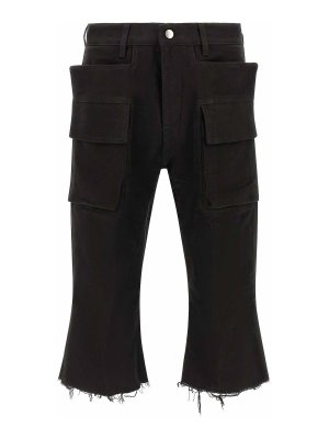 RICK OWENS: casual trousers - Cargo Bolan Cutoffs Pants