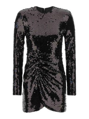 ROTATE Birger Christensen: Strickpullover mit Rundhalsausschnitt - Rundhalspullover - Schwarz