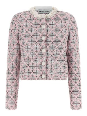 Self Portrait: Cardigans - Cardigan - Rose