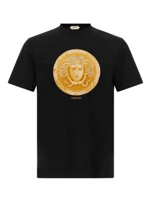 VERSACE: Tシャツ - Tシャツ - 黒