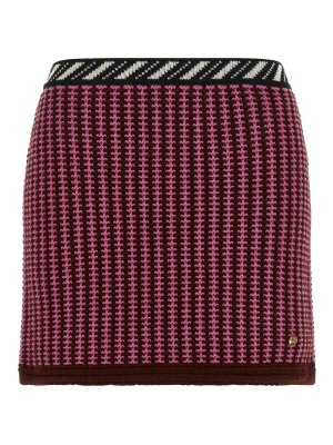 VERSACE: mini skirts - Crochet Knit Skirt