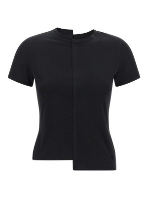 Y-3: t-shirt - T-shirt  asimmetrica