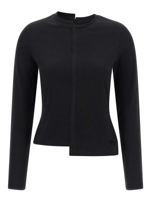 Y-3: t-shirt - T-shirt  asimmetrica