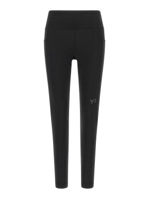 Y-3: Leggings - Leggins - Negro