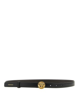 VERSACE: cinture - Cintura con fibbia Medusa