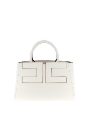 ELISABETTA FRANCHI: Handtaschen - Shopper - Weiß