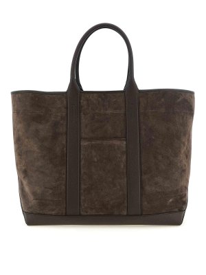 TOM FORD: totes bags - Suede Shopping Bag