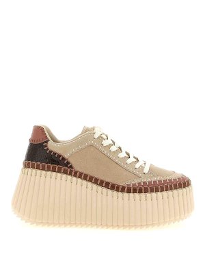CHLOE': Chaussures de sport - Baskets - Beige
