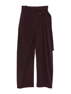 Pinko: casual trousers - Brown Pesce Relaxed Casual Chic Trousers