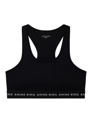 ANINE BING: Tops y camisetas sin mangas - Top - Negro