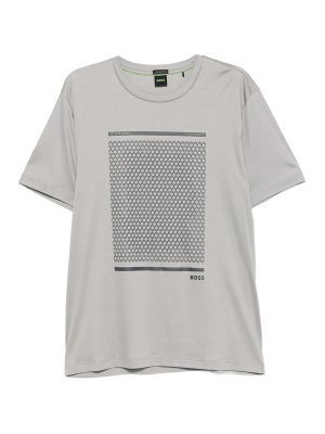 Hugo Boss: Camisetas - Camiseta - Gris