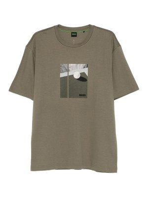 Hugo Boss: Camisetas - Camiseta - Verde