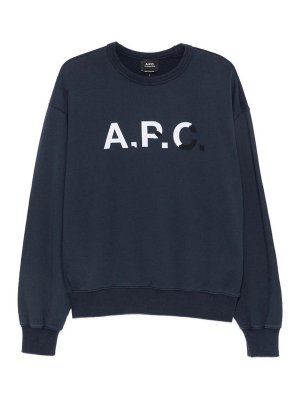A.P.C.: スウェット＆セーター - スウェットシャツ/セーター - ブルー