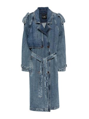 ANINE BING: Trenchs - Trench-Coat - Bleu