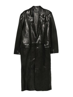 ANN DEMEULEMEESTER: leather coats - Leather Outerwear